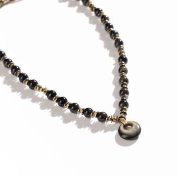 Black Within Gold Kolye
